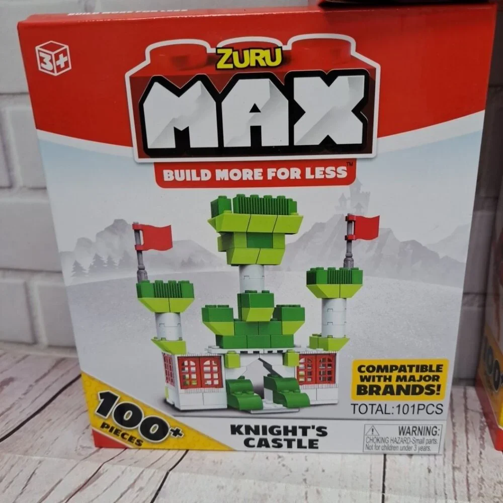 Lot of 3 Zuru Max Build, Space Hunter, Dragon Attack, Knights Castle, Sealed NIB